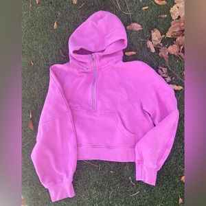 Lululemon Suba oversized half zip hoodie- pink blossom M/L